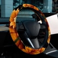 thumbnail image 6 of Thanksgiving Pumpkin 14.5 Inch Printing PVC Leather Steering Wheel Cover Auto Accessories, 6 of 6
