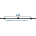 thumbnail image 2 of ATT Hardware 6.6FT Industrial Loft Pipe Style Handrail,Indoor Stair Railing, Wrought Iron,Black, 2 of 3