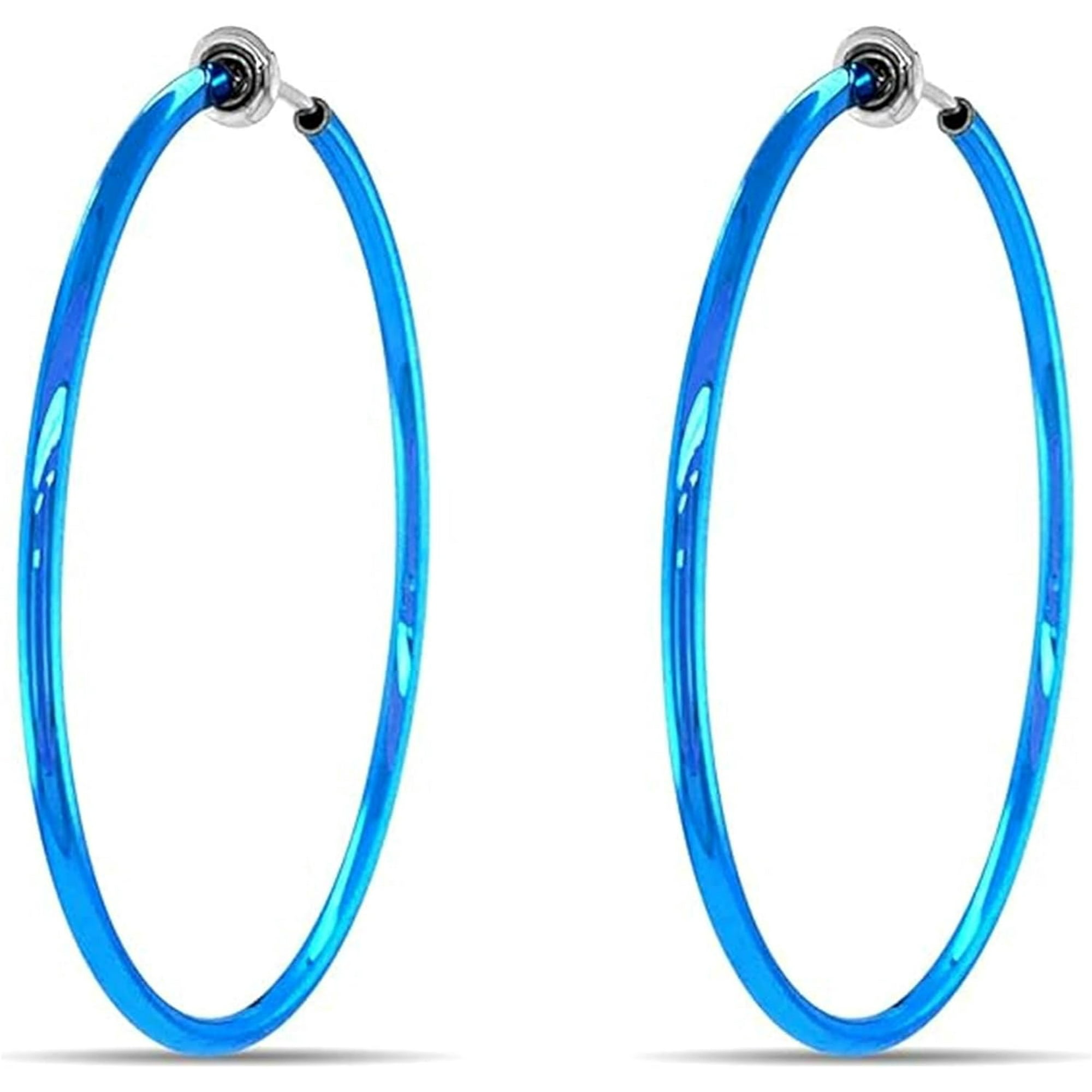 Spring hoop earrings non pierced ears sale
