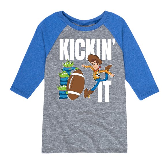 Toy Story - Kickin It - Toddler And Youth Raglan Graphic T-Shirt