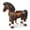 Chocolate Brown, variant on PonyCycle Ride on Unicorn Pink Pony Toys Plush Animal (28.7" Size 3 Ages 3–4) Indoor Outdoor Riding Horse, Birthday Gift Advanced Model Y352