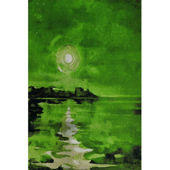 "Green Waters" Painting Print on Wrapped Canvas