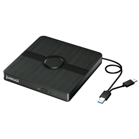 VORALYN External Blu Ray Drive,Bd Player with Read/Write Capability Portable Blu-Ray Player with Usb 3.0 And Type-C Cd/Dvd Burner 3D Blu-Ray Drive Compatible with Win10 And Mac Os