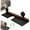 Black, variant on Walnut Bathroom Kitchen Suction Cup Shelf, 2025 New Bathroom Sink Shelf Over Faucet, Wall Mounted No Drilling Wooden Storage Shelf Basket, Wall Mounted Sink Over Faucet for Toiletries