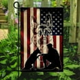 thumbnail image 2 of FLAGWIX American Garden Flag (11.5" x 17.5") - German Shepherd. Scout Dog Handler Flag ANL121F - Premium Polyester Flags, 2 of 3