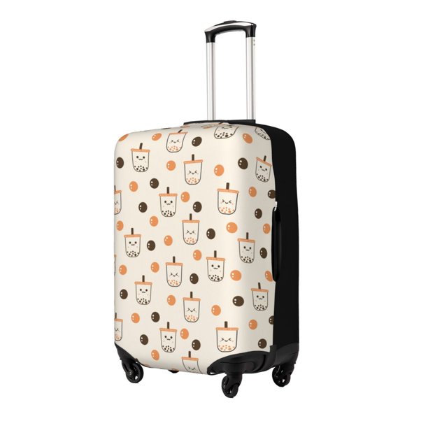 Fotbe Milk Tea Funda Protectora para Equipaje, Antirrayones y Resistente a la Suciedad, Compatible con Maletas de 18 a 32 Pulgadas-Small