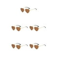 thumbnail image 2 of maskred PVC Heart-Shaped Glasses Non-Slide Silicone Nose Pads And Mulitple Colours For Chic Look Gold Metal tea color 5Set, 2 of 6