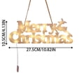 thumbnail image 2 of Luz Led Con Letras Navideñas Y Cuerda Para Colgar. Decoración Led Navideña De Abs Para Fiestas En Casa. Blanco Cálido., 2 of 3