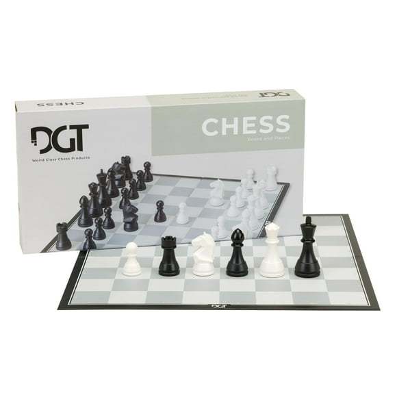 Juego de ajedrez DGT, caja de ajedrez con moderno Staunton pesado, 70 mm
