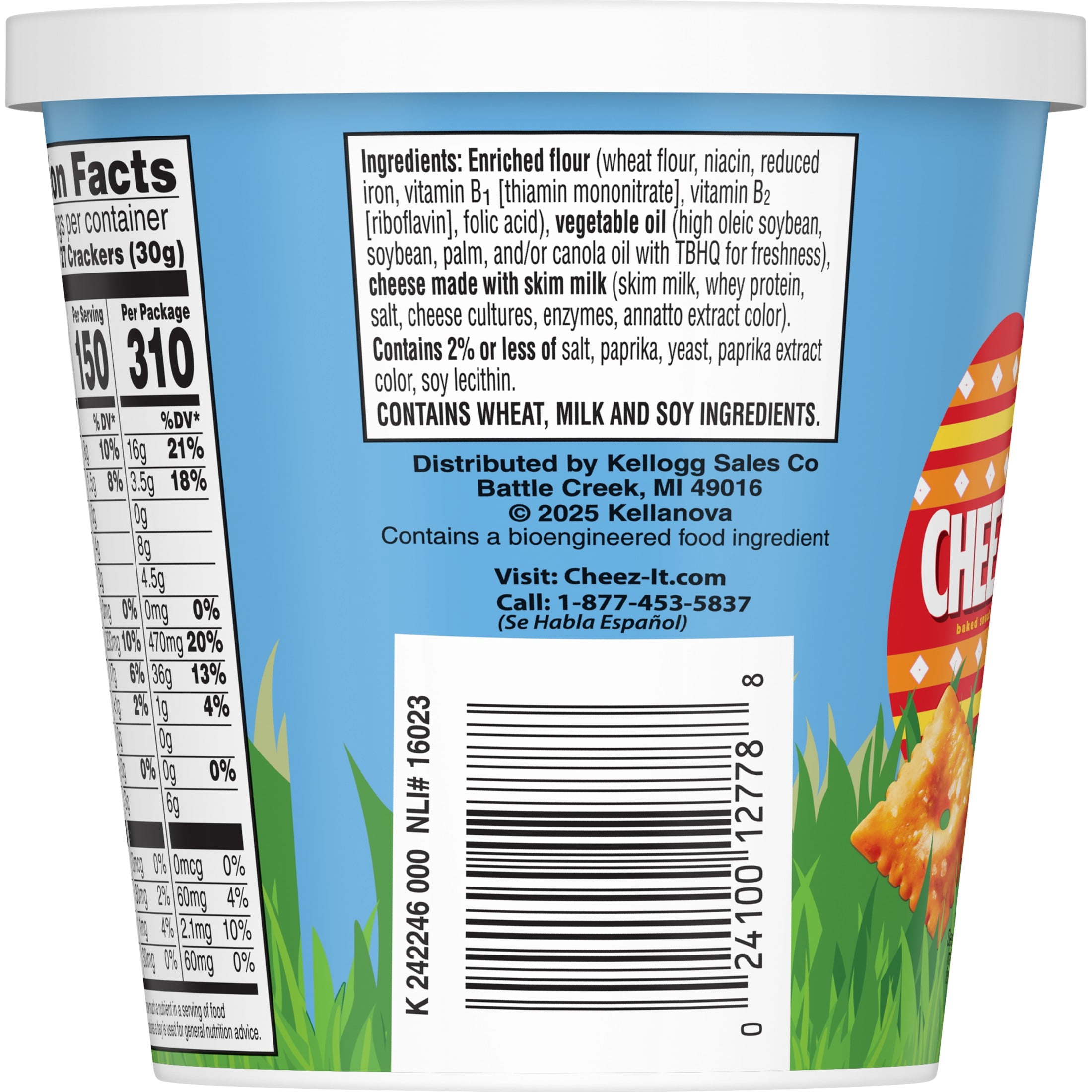Cheez-It Original Baked Snack Crackers, Easter Snacks, 2.2 oz