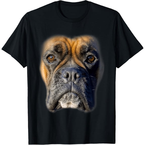 Retro Animal Lover Gift Boxer Face Funny Dog Lovers Gifts Men Woman T-shirt