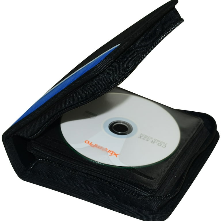 Protective Disc Zipper Organizer Compact Portfolio Case Holds 52