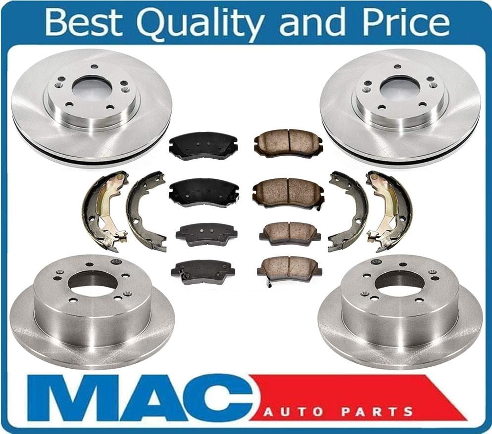 100 New Front & Rear Disc Brake Rotors Ceramic Pads for KIA Soul Only 7Pc 1213