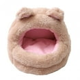 thumbnail image 1 of Cama cueva para conejillos de indias, linda y encantadora casa de invierno para animales pequeños, ideal para erizos. Oso pequeño, 1 of 9