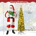 thumbnail image 3 of Costway 6 FT Pre-Lit Pencil Christmas Tree with 180 LED Lights & 390 Branch Tips Party, 3 of 10