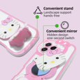 thumbnail image 3 of Funda GYHZKA de Dibujos Animados para iPhone 13 Pro 6.1'' con Espejo, 3 of 7