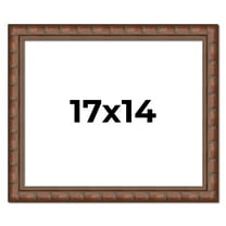 17x14 Dark Brown Bamboo Real Wood Picture Frame Width 1.5 inches | Interior Frame Depth 0.5 inches