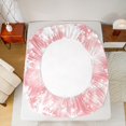 thumbnail image 5 of Manfei Dreamy Snowflake Chils Full Size Sheets, Merry Christmas Bed Sheets, Pink Princess Style Sheet Sets, Microfiber Bedroom Decor, 4 Pieces, 5 of 7
