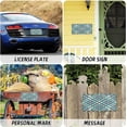 thumbnail image 5 of Turquoise Plaid License Plates Front License Plate Covers Metal Car Tag for Automotive Cars Bikes Decorative Plaque 1PC 6 x 12 Inch, 5 of 6