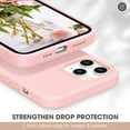 thumbnail image 3 of Entronix Shock-Absorbent Back Cover Cell Phone Case for iPhone 12/12 Pro, Light Pink, 3 of 3