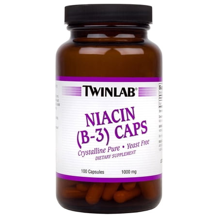Twinlab Niacin B-3 1000 mg Capsules, 100 Ct