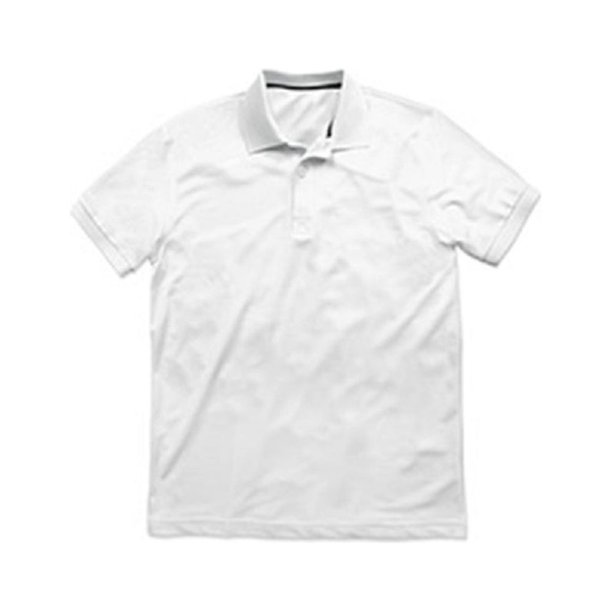Stedman - Polo pique de poliéster modelo Active para hombre (Blanco)