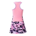 thumbnail image 6 of renvena Kids Girls 2PCS Tennis Skateboard Uniform Racer Back Vest Top with Built-in Shorts Golf Skorts Outfit, 6 of 7