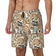 thumbnail image 2 of Fotbe Floral Paisley Men’s Swim Trunks Quick Dry Swim Shorts Board Shorts with Mesh Lining-Large, 2 of 9