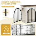 thumbnail image 3 of Hzuaneri Dog Crate Furniture, 39.4" Wooden Dog Kennel with Cushion, Indoor Dog Cage for Medium to Large Dog, Decorative Pet House Side End Table TV Stand, Heavy Duty, White Brown, 3 of 9