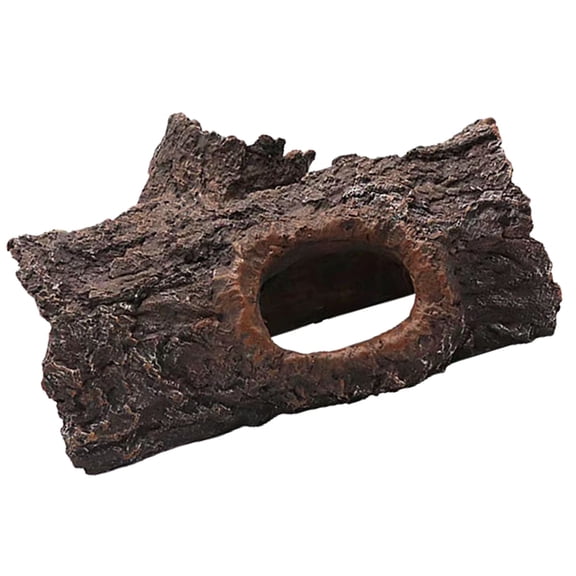 PTOOTP Realistic Dark Brown Fish Cave Aquarium Decor Safe Resin Material for Freshwater and Saltwater