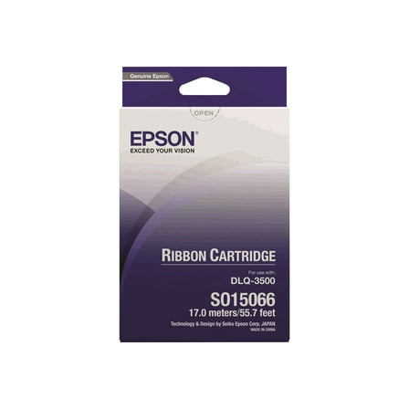 Epson - Black - 55 ft - printer fabric ribbon - for DLQ 3000, 3000 , 3500, 3500II, 3500IIN