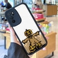 thumbnail image 2 of "Expresa tu estilo con una moderna funda plateada mate de doble capa con gráficos para iPhone", 2 of 4