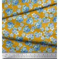 thumbnail image 3 of Soimoi polyester Crepe Fabric Scorpion Grasses Floral Decor Fabric Printed Yard 42 Inch Wide, 3 of 3