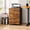 Rustic Brown-17"D x 16"W x 31"H-2 Drawer, variant on GALAXHERO Filing Cabinet with Lock and Key, 3 Drawer Rolling File Cabinet, Wood Storage Locker, Fits Letter/A4 Size, Rustic Brown