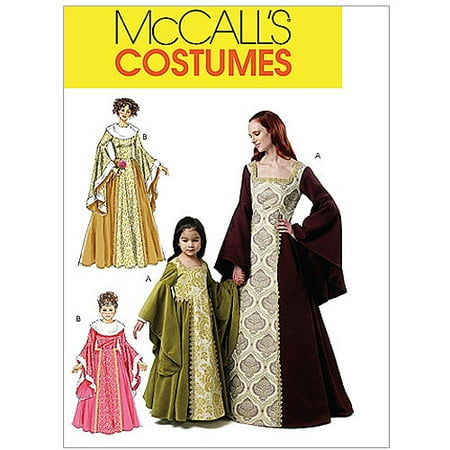 McCall's Misses', Children's and Girls' Costumes, Miss (S, M, L, XL)