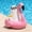 Pink, variant on Halloween Skeleton in Pool Float Resin Figurine,Resin Skeleton Figurine with Sunglasses & Witch Hat, Skeleton on Orange Pool Float Tabletop Decor for Paties Decor