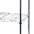 thumbnail image 6 of Tcbosik 5 Tiers NSF Heavy Duty Wire Storage Metal Shelf w/Wheels, Silver Rolling Garage Shelving Storage Organizer, 23.62"L x 17.72"W x 70.87"H, 6 of 8