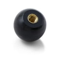 thumbnail image 3 of Ball Lever Knob - 10pcs M6*25mm Insulator Handle Black Bakelite Ball Knob, Female Thread Round Copper Nut Universal Machine Tool Accessories, 3 of 5