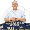 thumbnail image 3 of 80th Birthday Gifts for Men, 80th Birthday Gifts for Him, 80 Year Old Birthday Gifts for Men, 80th Blanket 80th Birthday Decorations for Men, Gift for 80th Birthday Men, Navy Blue Blanket 50Lx60W Inch, 3 of 6