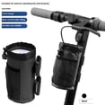 thumbnail image 4 of Cup Holder, Bike Water Bottle Holder for E Scooters & E-Bikes - Adaptable, No-Screw Installation, Mesh Pockets, Sticky Straps - Fits Cups Diameter Less Than 3.74in/9.5cm - Black, 4 of 5
