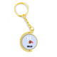 thumbnail image 1 of Tonto Azul emoción retorciéndose lengua Anillo de oro de metal llavero llavero, 1 of 3