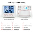 thumbnail image 4 of Amdohai Multifunctional Temperature And Humidity Meter with Backlight High Precision Thermo-Hygrometer Digital Thermometer Hygrometer with Humidity, 4 of 8