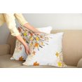 thumbnail image 2 of Ambesonne Forest Throw Pillow Cover 2 Pack, Maple Leaves in Autumn, 18", Tan Yellow Orange, 2 of 7