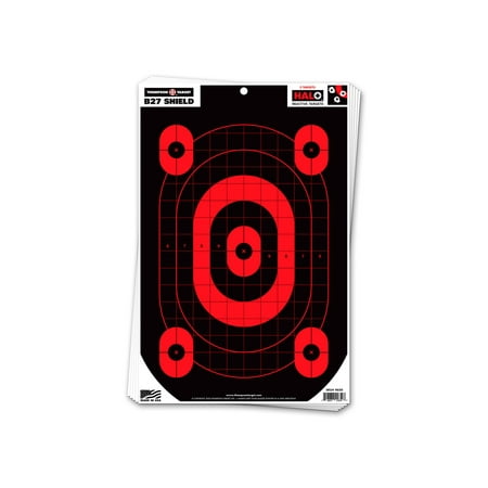 Thompson Target HALO B27-SHIELD Defensive Training Reactive Splatter Targets 12.