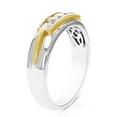 thumbnail image 3 of Vir Jewels 1/2 CTTW Men's 5 Stone Diamond Engagement Ring 14K Two Tone Gold SI Clarity, 3 of 6
