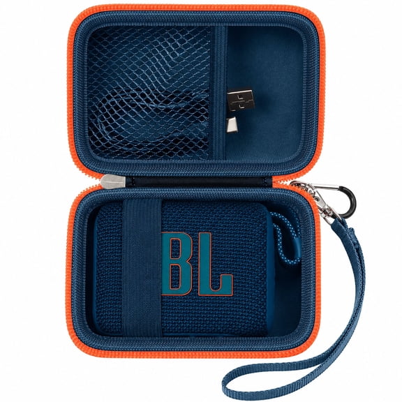 Carrying Case Compatible with JBL Go 3 Portable Speaker -Blue (Case Only)