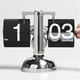 thumbnail image 1 of wonima44 Retro Style Flip Desk Shelf Clock, Internal Gear Operated, Classic Mechanical, Battery Powered, Tabletop Mounted, for Home & Office Decoration, Gift for Family and Friends, Black (BDL902), 1 of 1