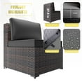 thumbnail image 5 of ALAULM 7-Piece RattanOutdoor Conversation Sets with Coffee Table and Cushions, Gray, 5 of 6