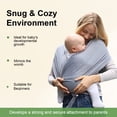MICHPONG Baby Wrap Carrier Easytowear Baby Sling Carrier for Newborn
