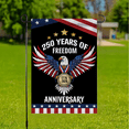 thumbnail image 4 of 250th Anniversary Flag Doubleside Linen 250 Years of Freedom Flag with Eagle 1776-2026 Patriotic Flags Outdoor Lawn Garden Decor 30x45cm, 4 of 6
